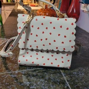 Adorable heart print bag